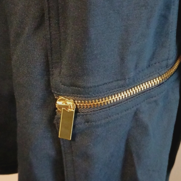 IMAN "Global Chic" Dark Blue Zip Around Jacket in Size M  (NWT) - Picture 10 of 10